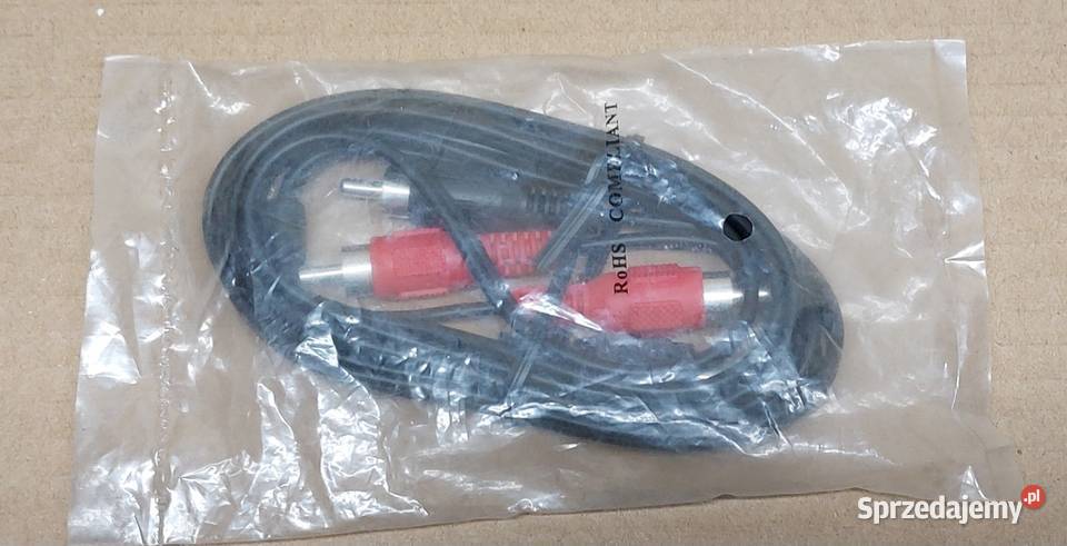 KABEL PRZEDŁUŻACZ ZŁĄCZE 2X RCA NA 2X RCA MĘSKI dolnośląskie