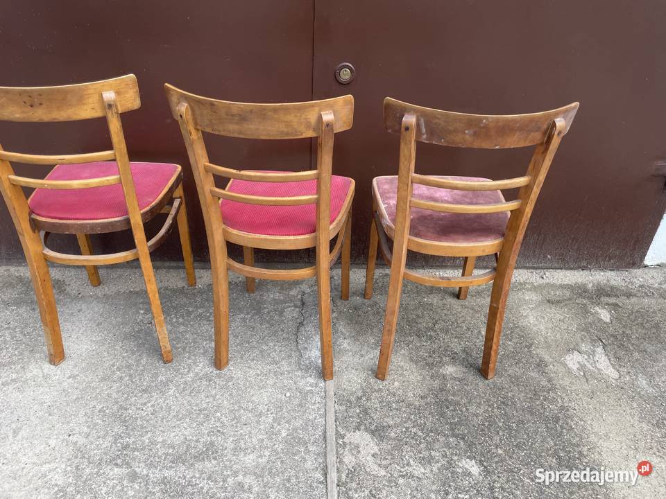 krzesło drewniane PRL