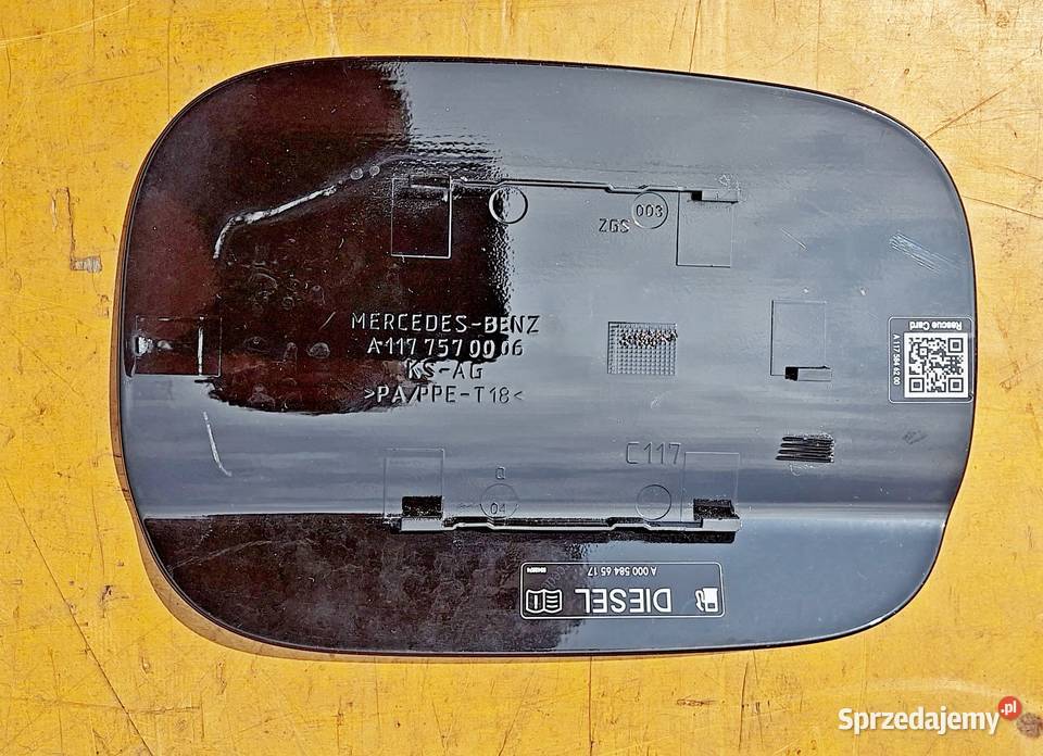 MERCEDES W117 CLA KLAPKA WLEWU PALIWA Karoseria Radom