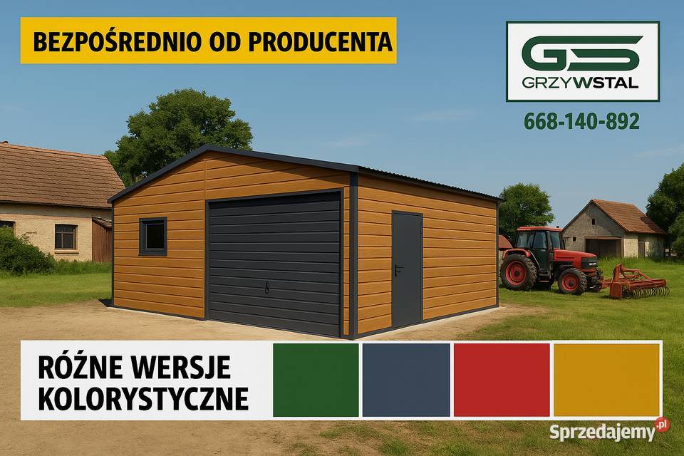 Garaż Jednospadowy Blaszak 80m2 dolnośląskie Dzierżoniów