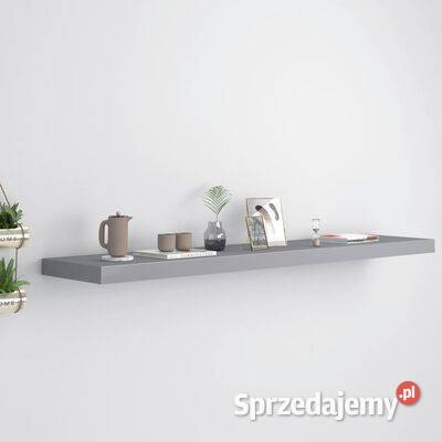 vidaXL Półka ścienna szara 120x235x38