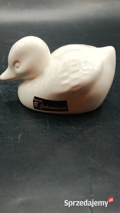 Figurka ceramiczna ptak kaczka Johansson Zamość