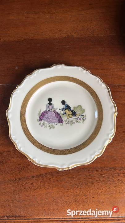 Talerzyk deserowy Syg KP Karlskrona Czarno złota pomorskie