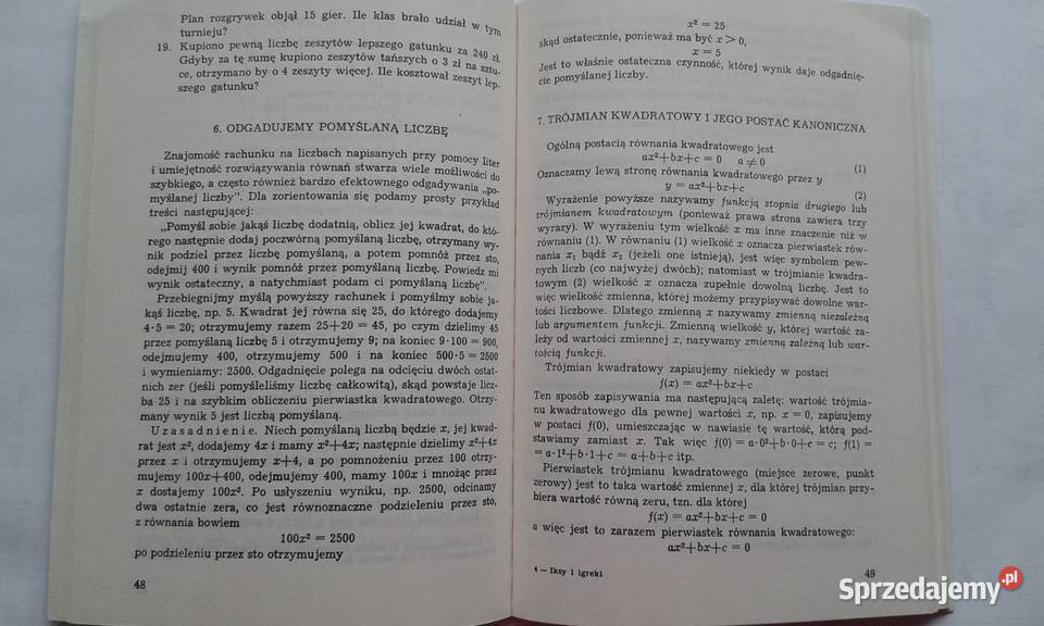 Iksy i igreki Włodzimierz Krysicki skrypt, zeszyt ćwiczeń, zbiór zadań, testów Gdynia