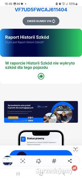 Raport 16 benz 120 bogata wersja zarejestrowany elektryczne lusterka Kraków sprzedam