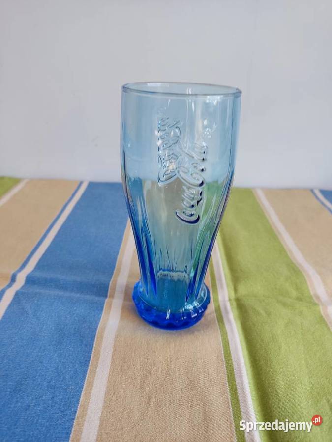 Szklanka kolekcjonerska Coca Cola niebieska opolskie Głuchołazy