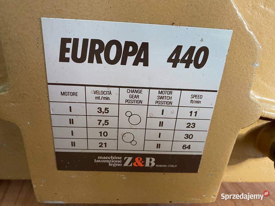 Posu 4 rolkowy EUROPA 440 do frezarki małopolskie Kalwaria Zebrzydowska sprzedam