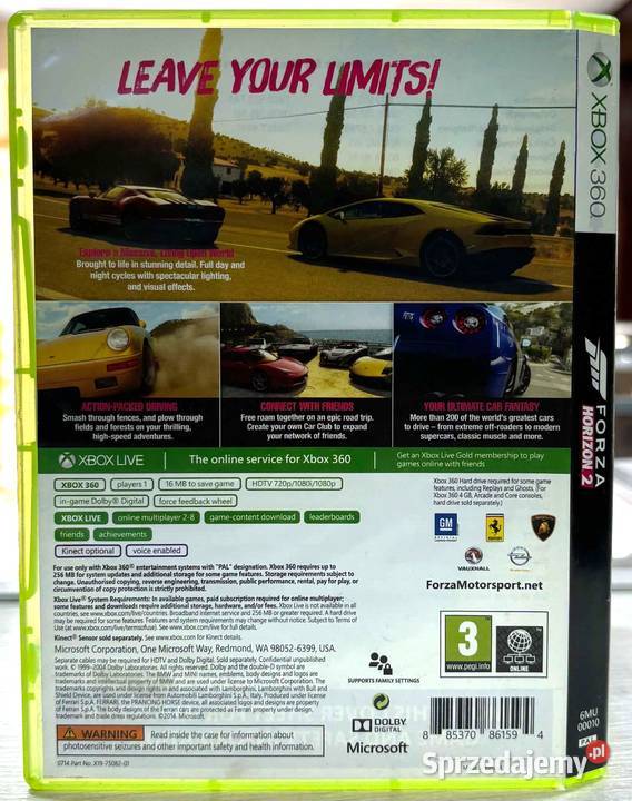 Xbox 360 Forza Horizon 2 Gry na konsole Elbląg