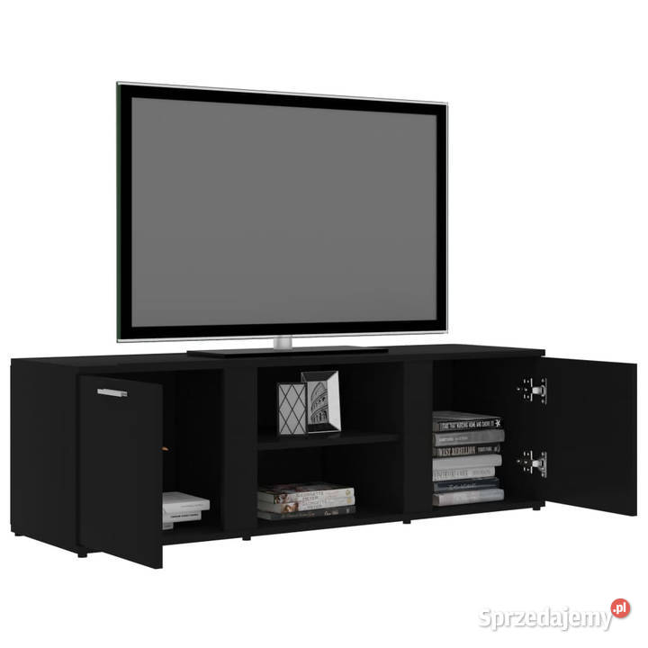 Szafka pod TV czarna 120x34x37 materiał Warszawa