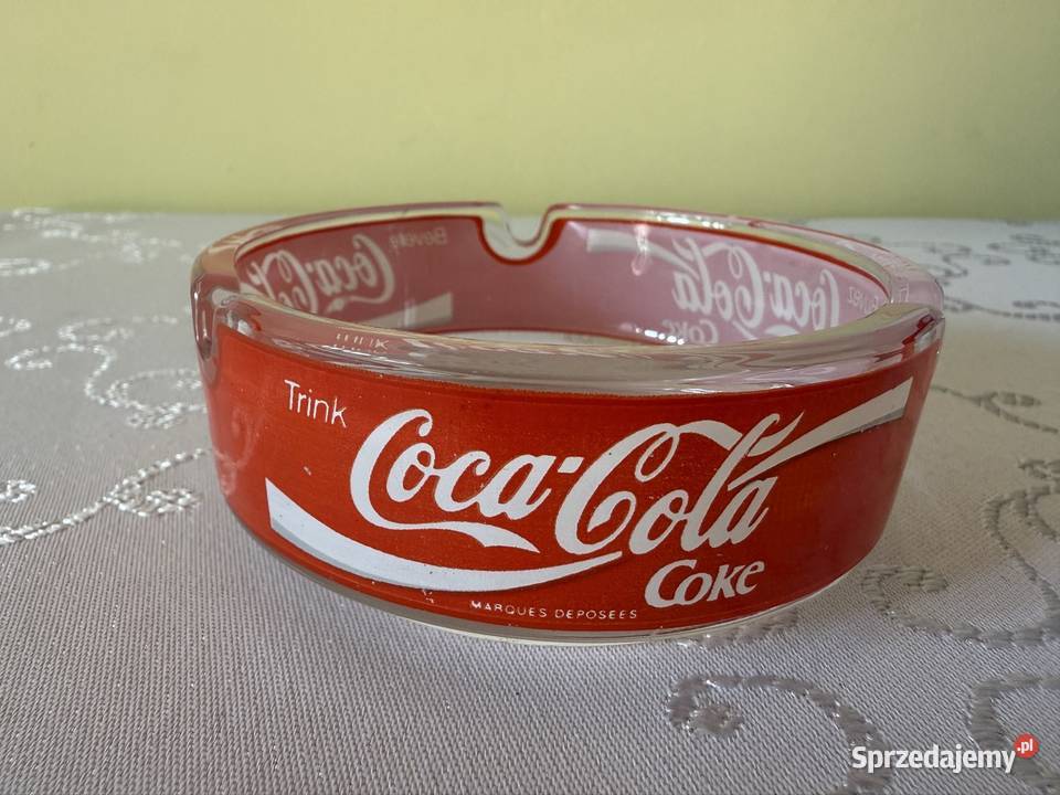 Popielniczka CocaCola Coke Vintage Szklana Lata Czerwionka-Leszczyny