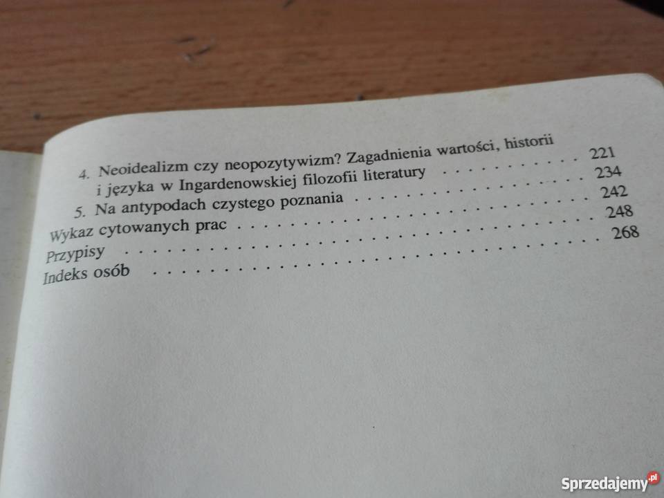 Ingardenowska filozofia literatury konteksty sprzedam