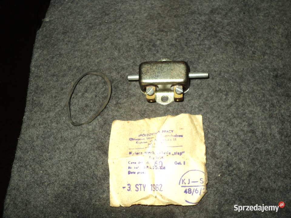 WSK Wyłącznik STOP Oryginał z Epoki OWS Kraków