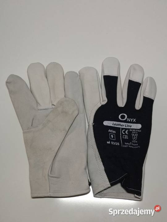 Rękawice robocze skórzane spawalnicze monterskie