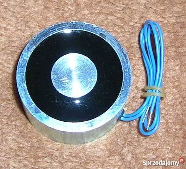 Elektromagnes trzymający 12V 11W siła40kgf 400N Pozostałe