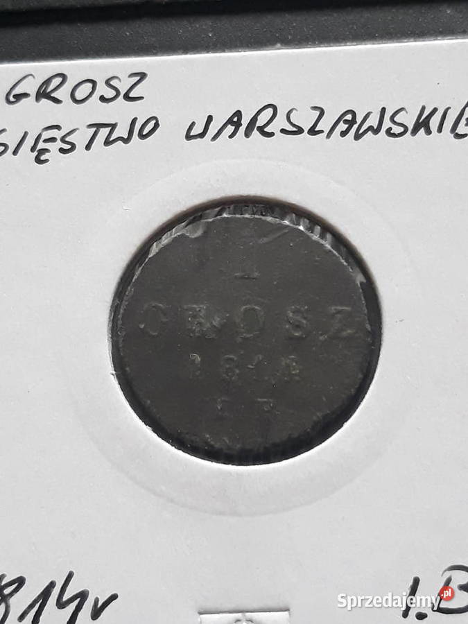 1 Grosz Księstwo Warszawskie 1814 r IB
