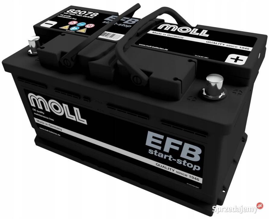 Akumulator Moll EFB 78Ah 740A 82078 dolnośląskie Jelcz-Laskowice sprzedam