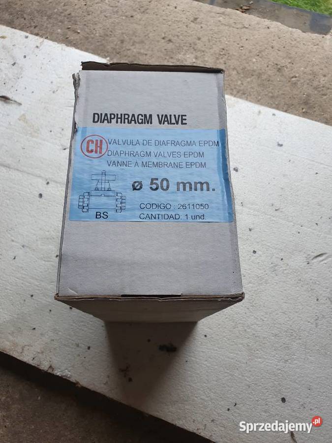 Zawor membranowy PVCEPDM d50mm Tomaszów Mazowiecki