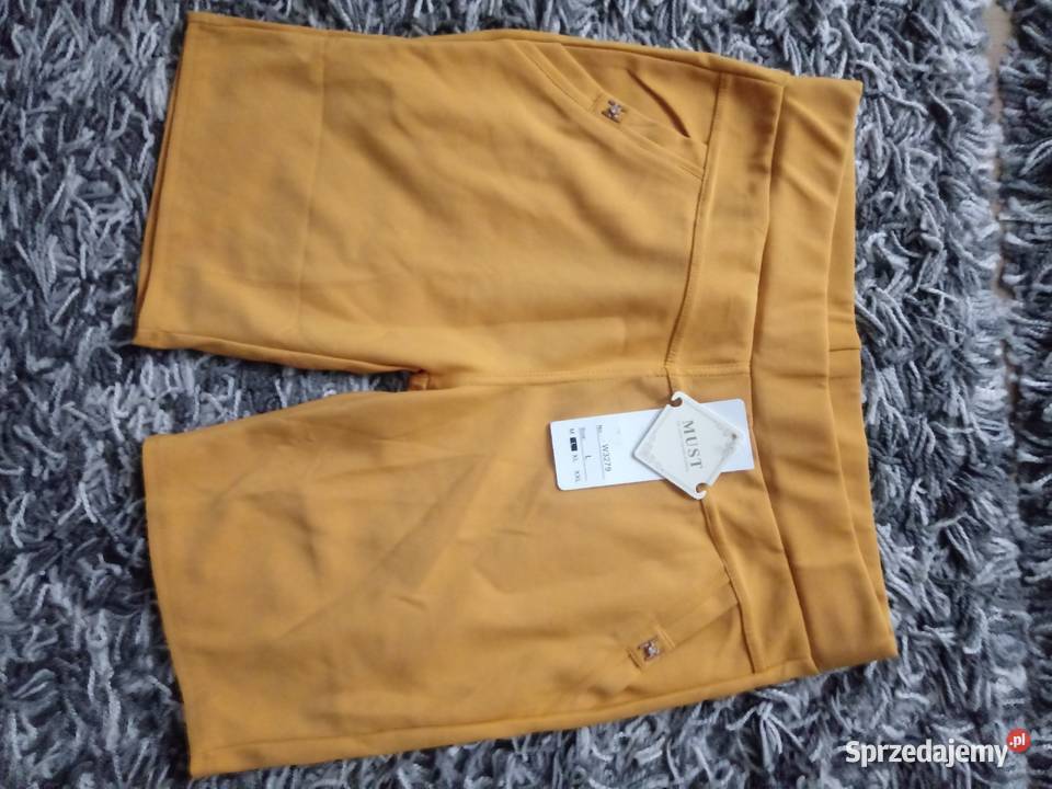 Spodenki szorty musztardowe Chrzanów
