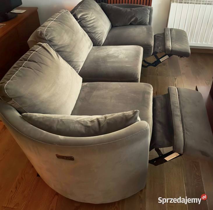 Sofa z fotelem Millom elektrycznie rozkładane Czechowice-Dziedzice