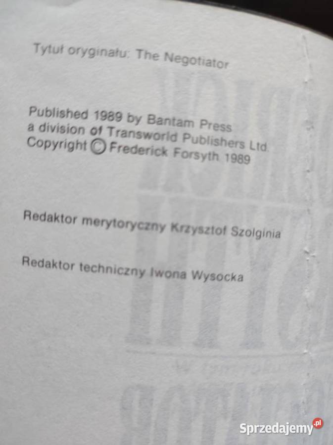 Negocjator Frederick Forsyth Kielce