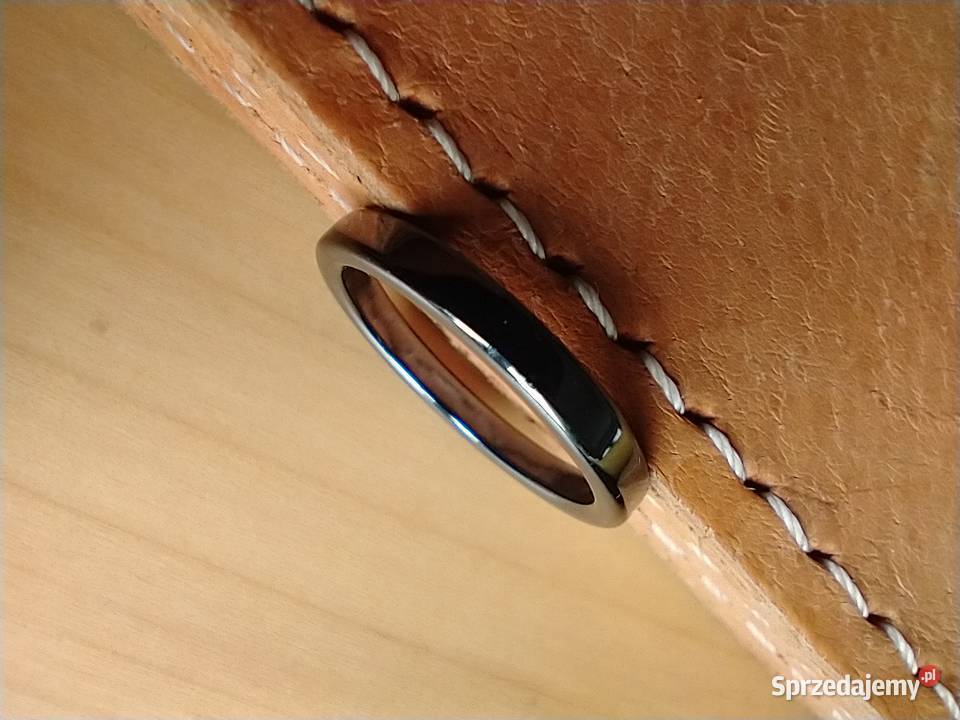 Pierścionek obrączka hematyt naturalny kamień Łódź sprzedam