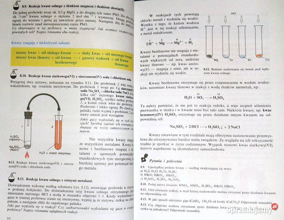Chemia szkół średnich 2 A Zarembina E Matusewicz lubelskie
