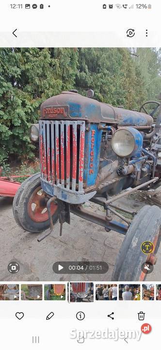 Traktor zabytkowy FORDSON N F I E27N kujawsko-pomorskie Gniewkowo