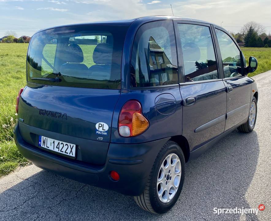 FIAT Multipla I właściciel Salon BSB Stan ASR (kontrola trakcji) Wieliszew