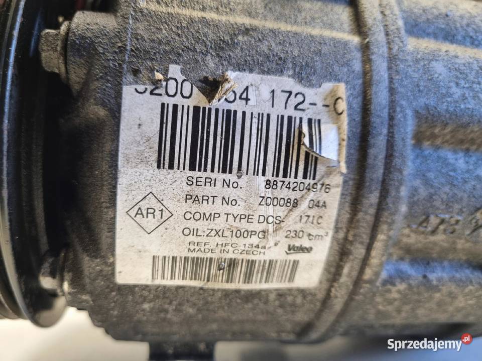 SPRĘŻARKA KLIMATYZACJI Opel Vivaro 20 DCI Rudka