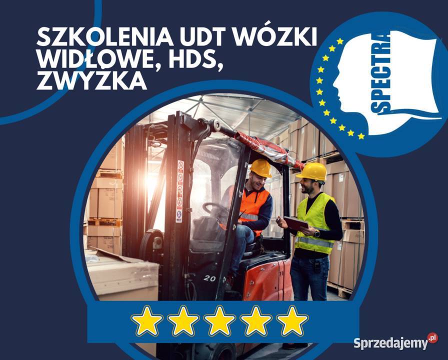 Szkolenia UDT wózek widłowy HDS zwyżka Skarżysko-Kamienna