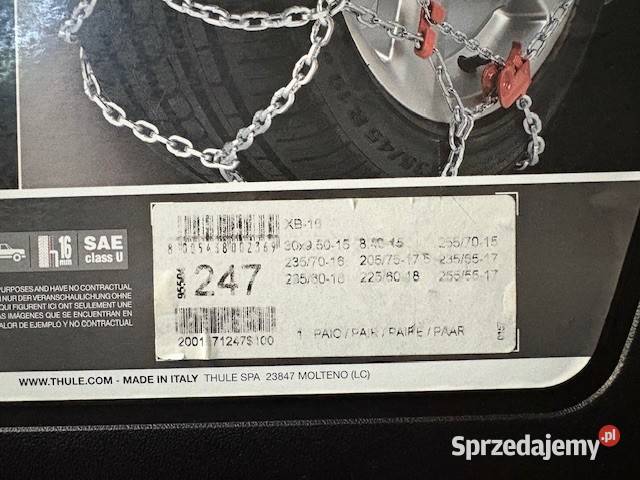 Łańcuchy śniegowe THULE XB16 247 do aut SUV i Opony i felgi Warszawa