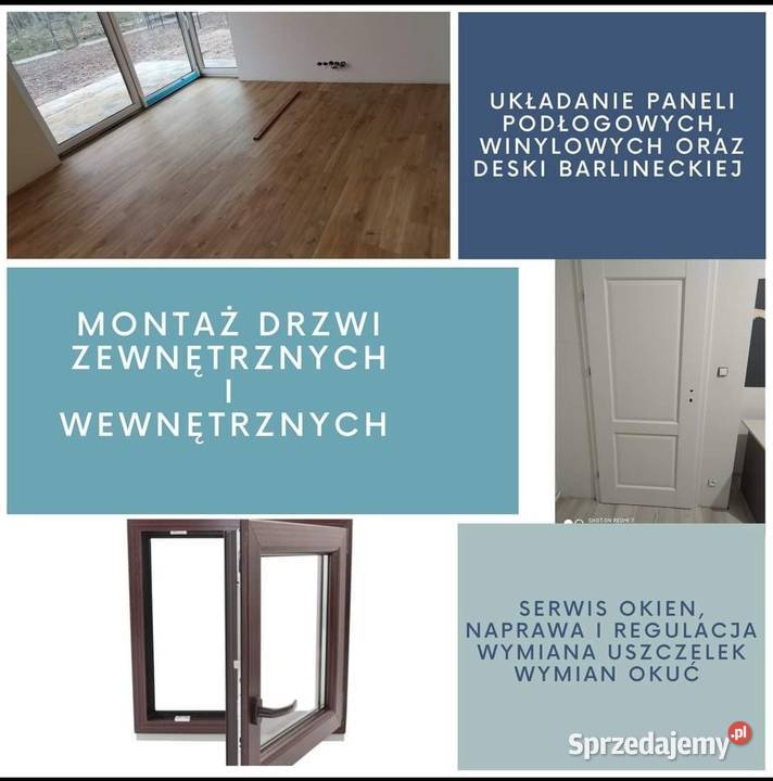 montaż drzwi układanie paneli podłogowych serwis Usługi dla domu Słupsk