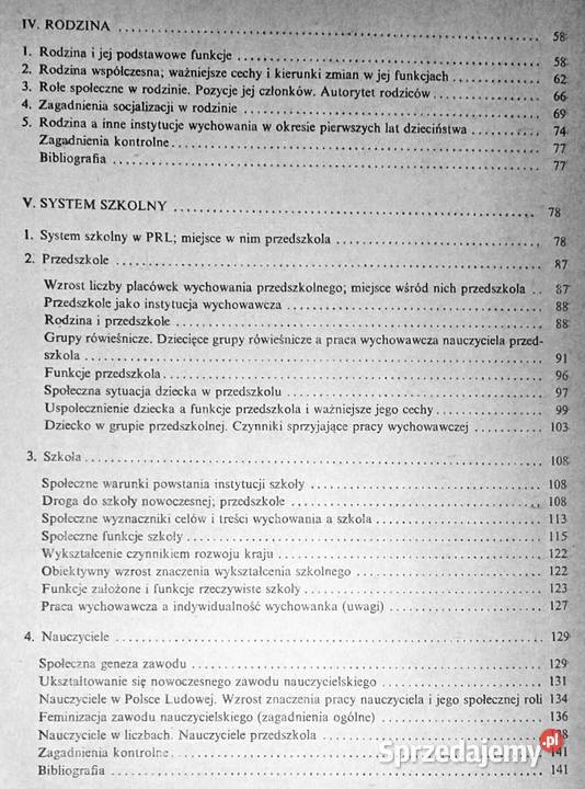 Socjologia wychowania Jan Woskowski Rok wydania 1983 Chełm