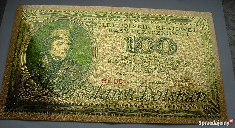SKARBNICA NARODOWAKOPIA BANKNOTU100 MAREK Legionowo