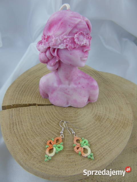 Kolczyki frywolitkowe różne wzory i kolory Wiśniowa sprzedam