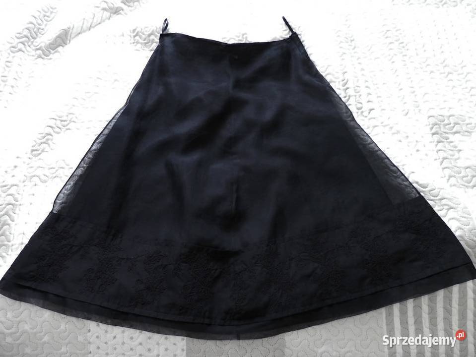 Spódnica z Modnej Organzy Wieczorowa Imprezowa Długość Midi Łomża