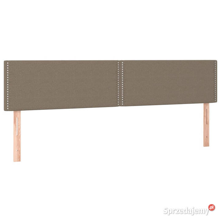 Zagłówki do łóżka 2 taupe 100x5x7888 tkanina