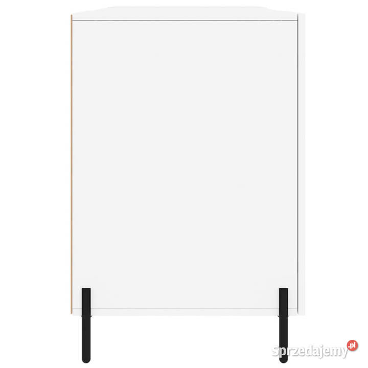 Biurko białe z połyskiem 140x50x75 materiał Warszawa
