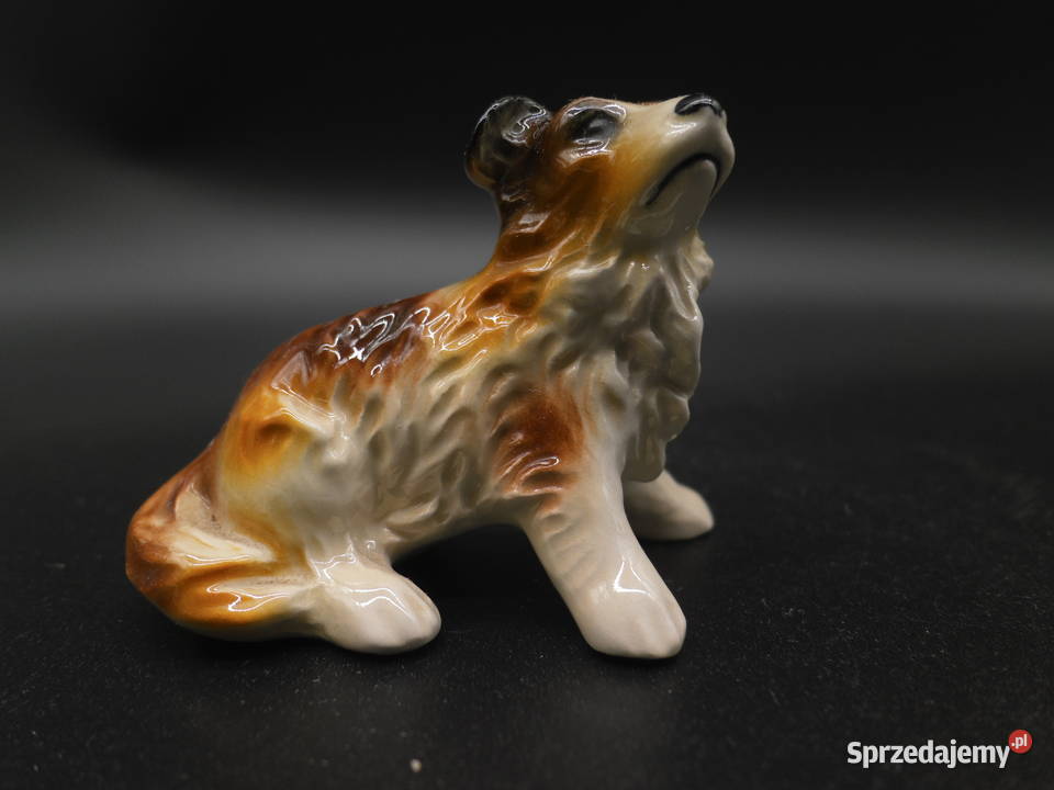 Figurka psa Collie porcelana Goebel Porcelana i szkło