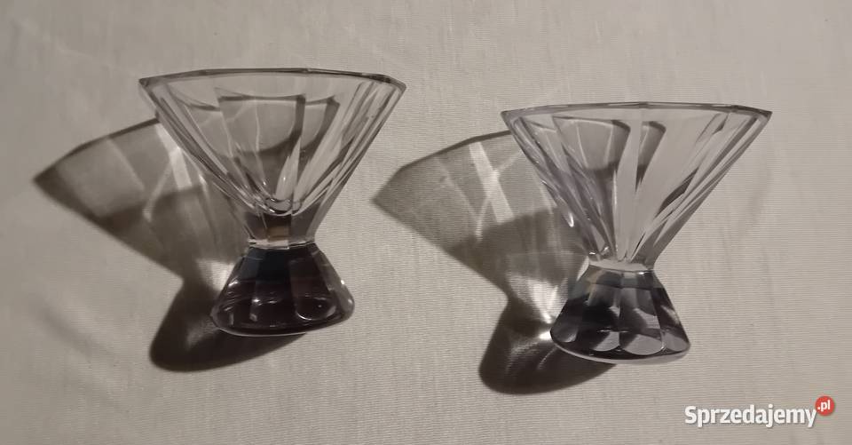 Komplet 6 kieliszków neodymowych art deco Antyki, Sztuka, Kolekcje Koźminek sprzedam