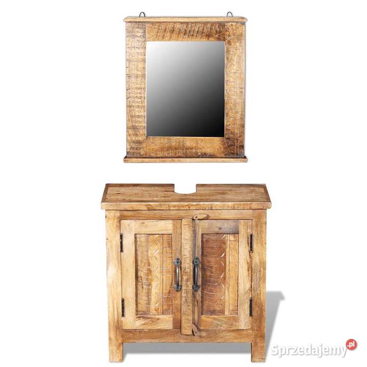vidaXL Szafka pod umywalkę z lustrem drewno mazowieckie sprzedam