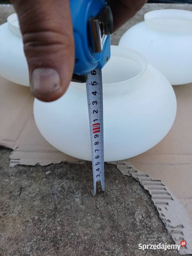 Trzy retro klosze z 1965 roku firmy Napako Lubań