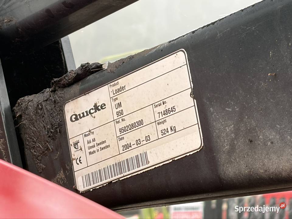 Ładowacz czołowy tur 3 sekcyjny Quicke Q950 Myszyniec sprzedam