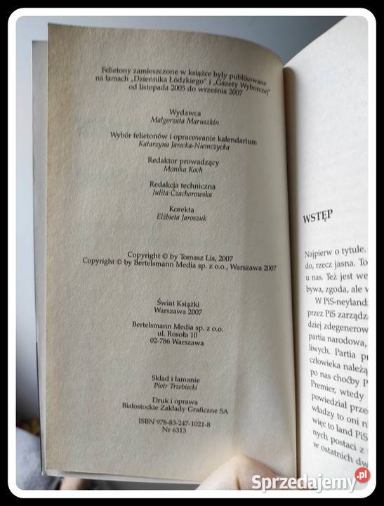 Tomasz Lis PISneyland Świat Książki Płock