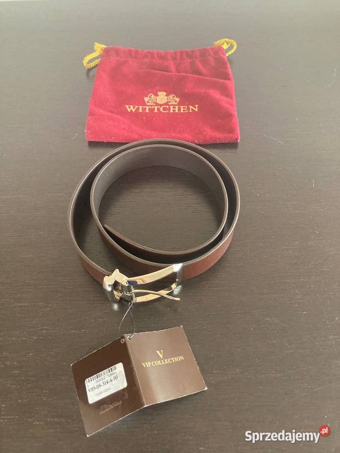 Pasek skórzany brązowy VIP Collection Wittchen sprzedam