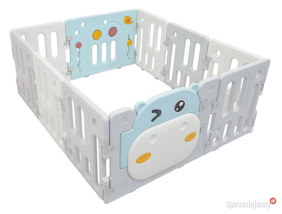 Płotek kojec modułowy Hipcio niebieski 10 paneli Warszawa