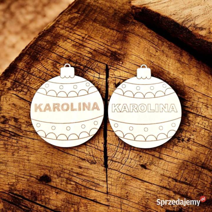 Zestaw Drewnianych Bombek Do Malowania OZDOBY Warszawa
