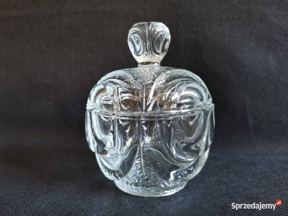 Stara bomboniera cukiernica huta Hortensja Porcelana i szkło śląskie Katowice