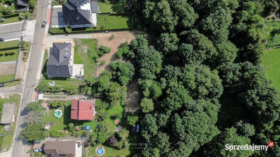 Działka budowlana pod dom lesie 21 arów Wadowice