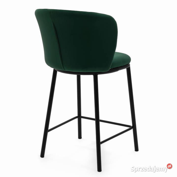 Hoker Tapicerowany Bari Butelkowa Zieleń Wysyłka 47cm Tarchały Małe